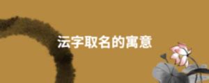 沄名字意思|沄字起名寓意、沄字五行和姓名学含义